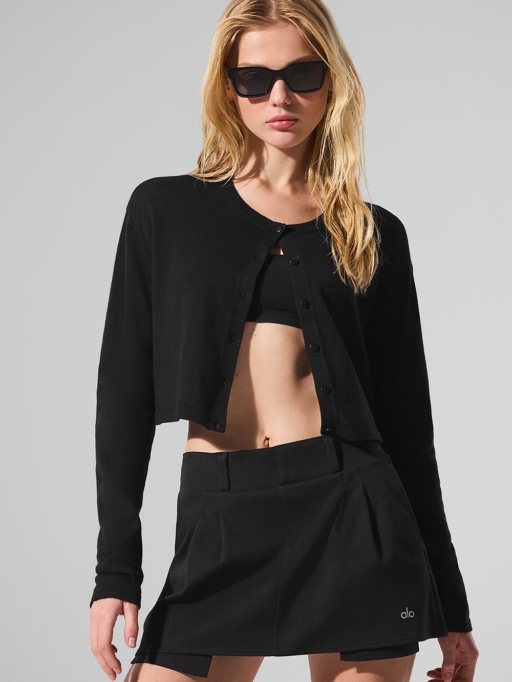 ALO Yoga Supernatural Sweater Cardigan Black Size S